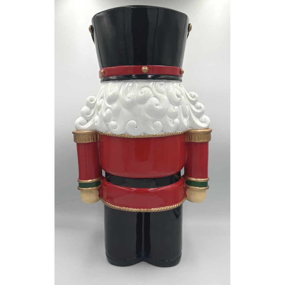 Christmas Nutcracker with LED Lights Red Green 17.5 in Holiday Decor Tested Work - Picture 4 of 15